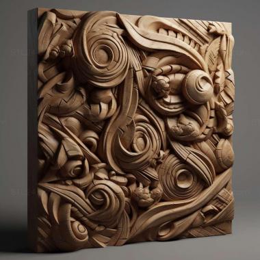 Patterns and decorations stl Argopistes 2 3d model